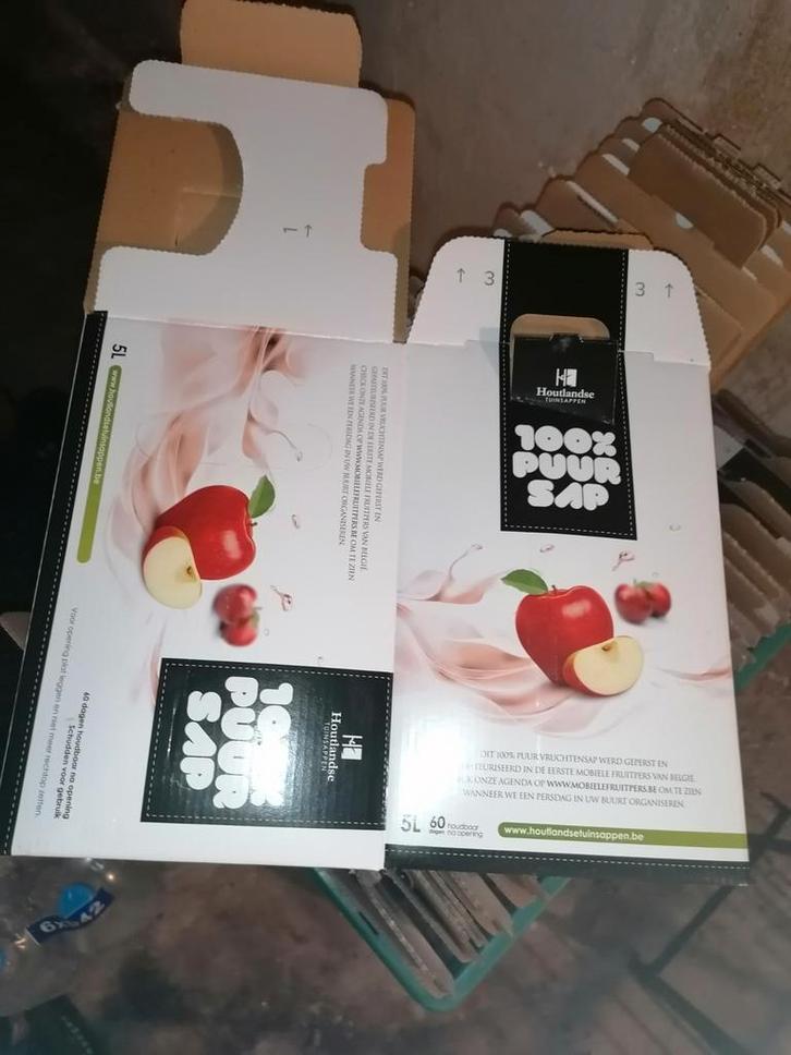 Groot lot kartonnen voor appelsap, Divers, Produits alimentaires, Enlèvement