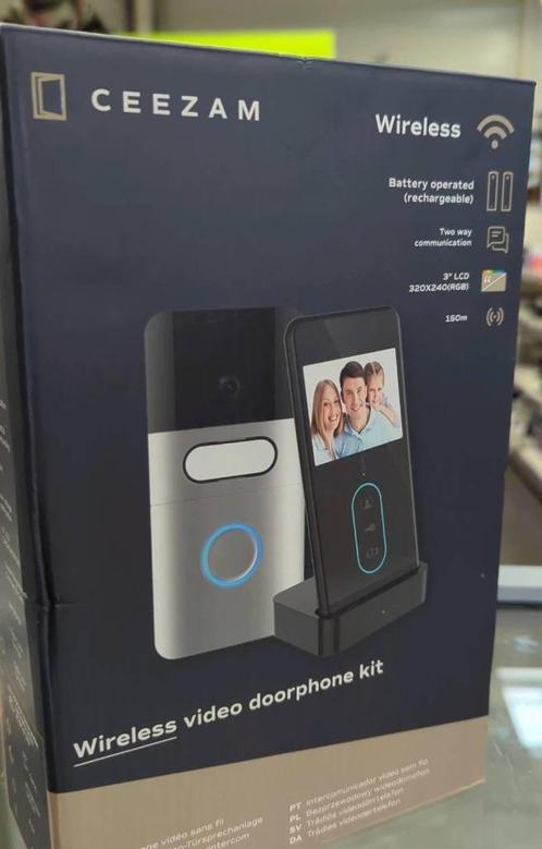 Vidéophone sans fil avec écran LCD, Huis en Inrichting, Deurbellen, Nieuw, Draadloos, Ingebouwde camera, Ophalen