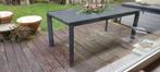 terrastafel met ceramisch, verlengbaar blad donker grijs, Tuin en Terras, Tuintafels, Ophalen, Nieuw, Rechthoekig, Metaal