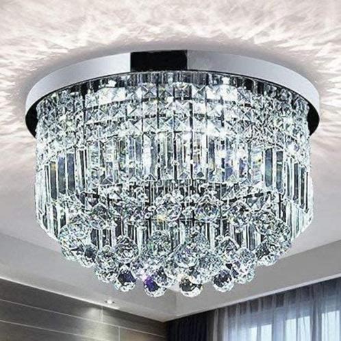 Moderne kristallen kroonluchter Plafondlamp GRATIS LEVERING, Huis en Inrichting, Lampen | Plafondlampen, Nieuw, Verzenden