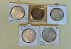 50fr België 1939 of 1940 zilver apart of set, Postzegels en Munten, Zilver, Ophalen of Verzenden, Losse munt, Zilver
