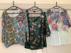 3 stuks dames bloesjes samen voor 10 euro (1 nog nieuw), Ophalen, Zo goed als nieuw, Maat 42/44 (L)
