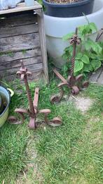 2 grote andirons met open haard, Ophalen