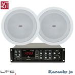 Geluidsysteem 80 Watt met 2 plafondspeakers 100Volt, Audio, Tv en Foto, Stereoketens, Ophalen of Verzenden, Nieuw, Overige merken