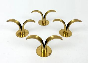 4x bougeoirs scandinaves Mini LILY Ystad laiton Suède