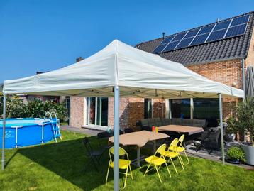 Vouwtent 8 x 4, kleur beige., Pliable, Enlèvement, 2 mètres ou plus, 8 mètres et plus