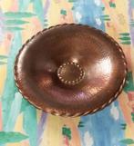 Decoratieve plaat van gehamerd koper, Ophalen of Verzenden, Koper