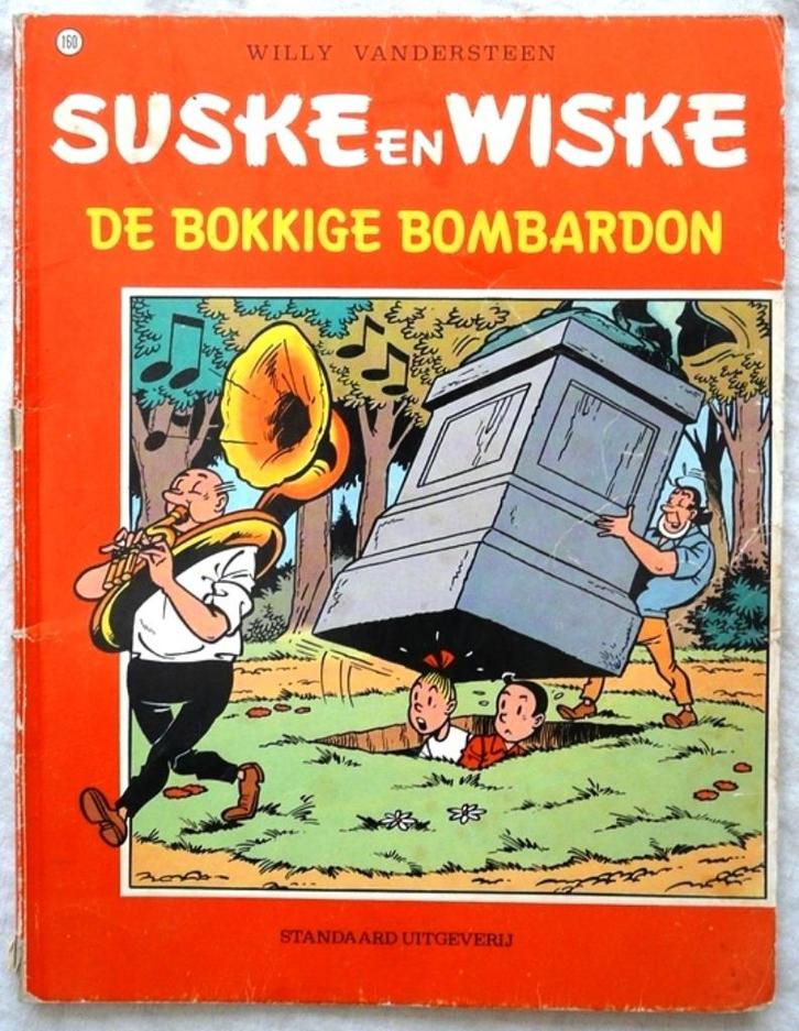 Suske en Wiske, De Bokkige Bombardon, Nr.160, SU, 1982.(1), Boeken, Stripverhalen, Gelezen, Eén stripboek, Ophalen of Verzenden