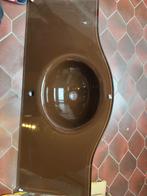 Lavabo (verre et céramique) — couleur marron, Maison & Meubles, Enlèvement, Neuf, Lavabo ou Évier