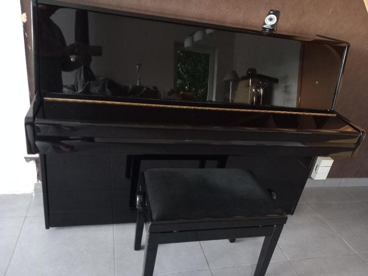 Piano, Musique & Instruments, Pianos, Utilisé, Piano, Noir, Brillant, Enlèvement