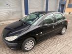 PEUGEOT 206 1.4 BENZINE * KLAAR OM GEREGISTREERD TE WORDEN *, Auto's, Zwart, Zwart, 5 deurs, Particulier