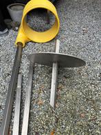 korfbalpaal met korf in zwaar inox voor op gras, Ophalen, Zo goed als nieuw, Korf of Paal