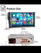 7" Car Radio Carplay Android Auto 2 Din Touch Screen Mirror, Ophalen, Zo goed als nieuw
