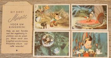 Disney Pinokkio: 4 oude verzamelprentjes  beschikbaar voor biedingen