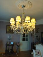 Retro luster in glas, Huis en Inrichting, Lampen | Kroonluchters, Ophalen, Zo goed als nieuw, Glas