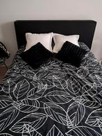 Hoofdbord, Huis en Inrichting, Slaapkamer | Bedden, Ophalen, Gebruikt, Zwart, Tweepersoons