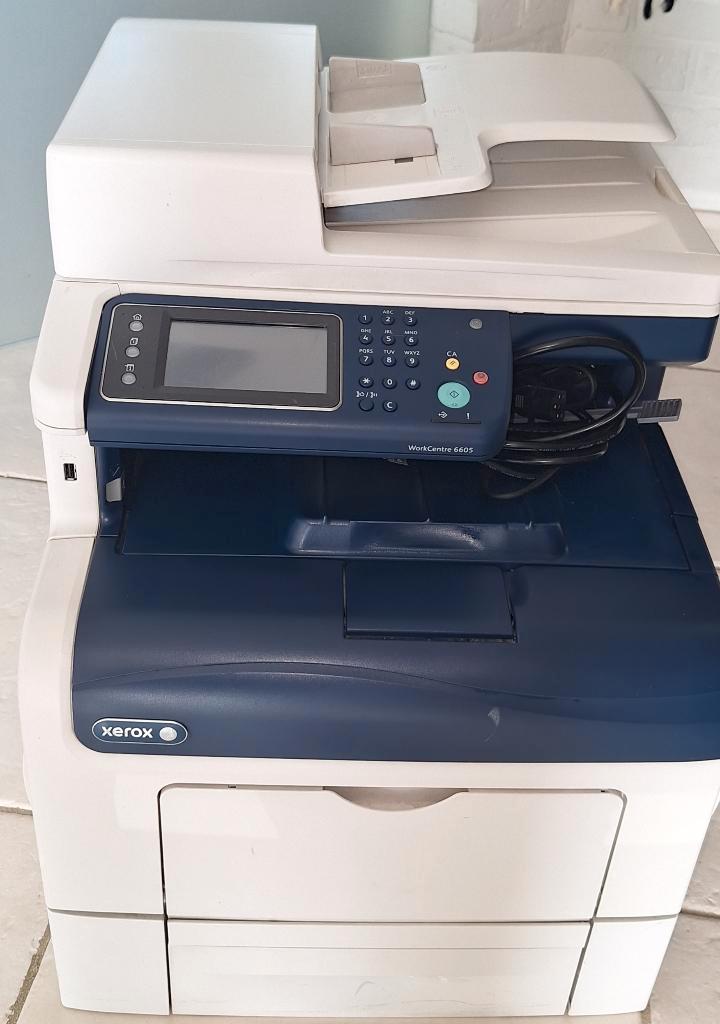 Xerox WorkCentre 6605DN kleuren laserprinter (incl. toners), Computers en Software, Printers, Gebruikt, All-in-one, Laserprinter