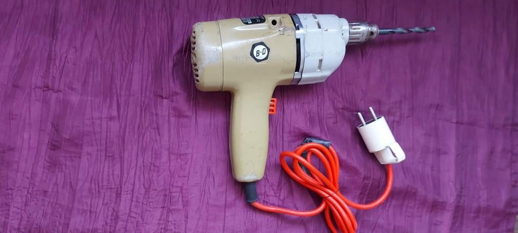 Vintage Blackdecker hammer drill, Jardin & Terrasse, Sécateurs, Enlèvement ou Envoi