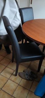 4 stoelen, Bois, Brun, Enlèvement, Utilisé