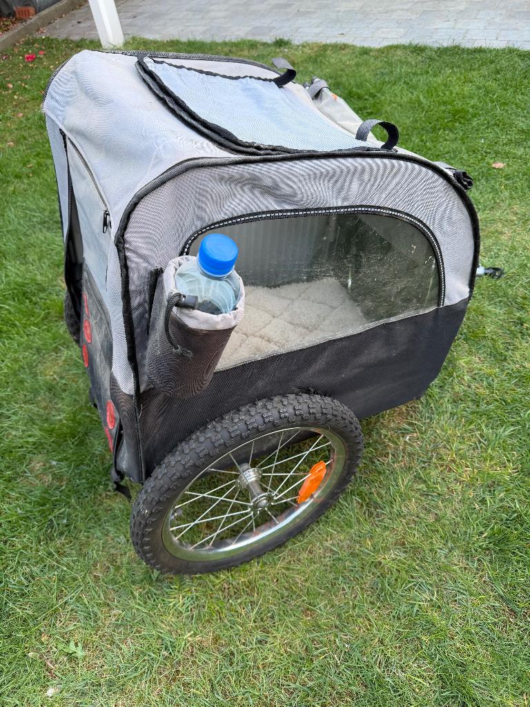 Hondenfietskar, Vélos & Vélomoteurs, Accessoires vélo | Remorques, Utilisé, Remorque pour chien, Moins de 20 kg, Pliable, Enlèvement