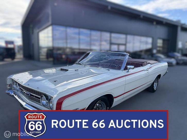 Ford Torino GT Cabriolet | 1968 | Route 66 Auctions, Auto's, Oldtimers, Bedrijf, Te koop, Ford, Benzine, Overige carrosserie, Handgeschakeld