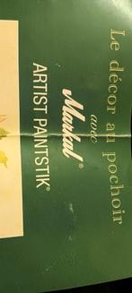 Stick peinture à  l'huile et pinceaux pour faire pochoirs, Enlèvement ou Envoi, Utilisé