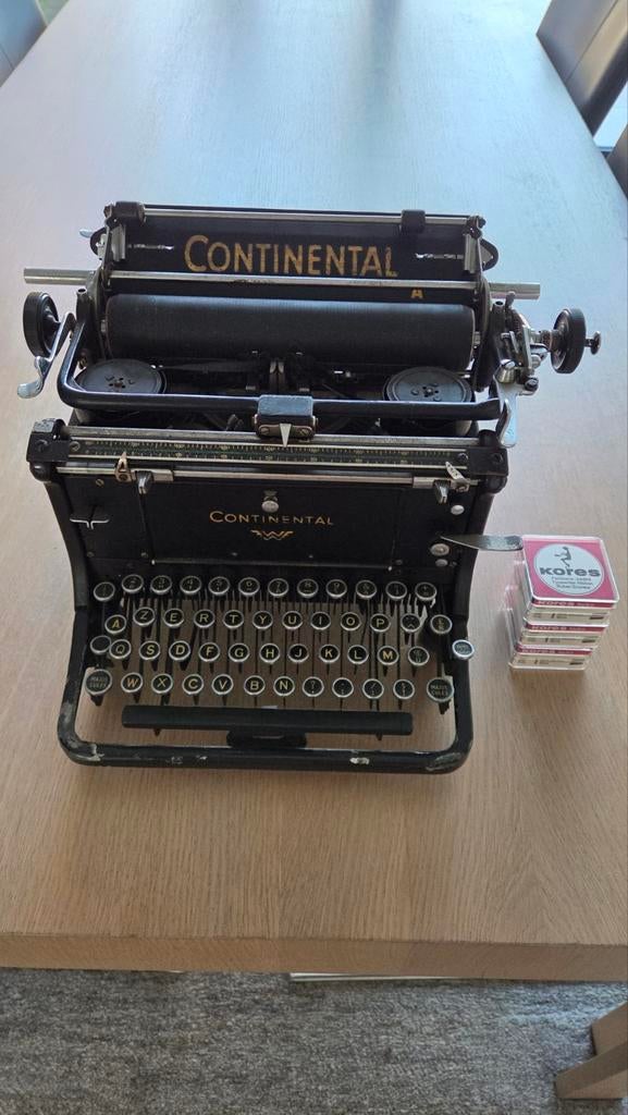 Coninental typemachine, Ophalen