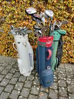 Grote partij vintage golfsets - 3 tassen + div. clubs (1 lot, Ophalen, Tas