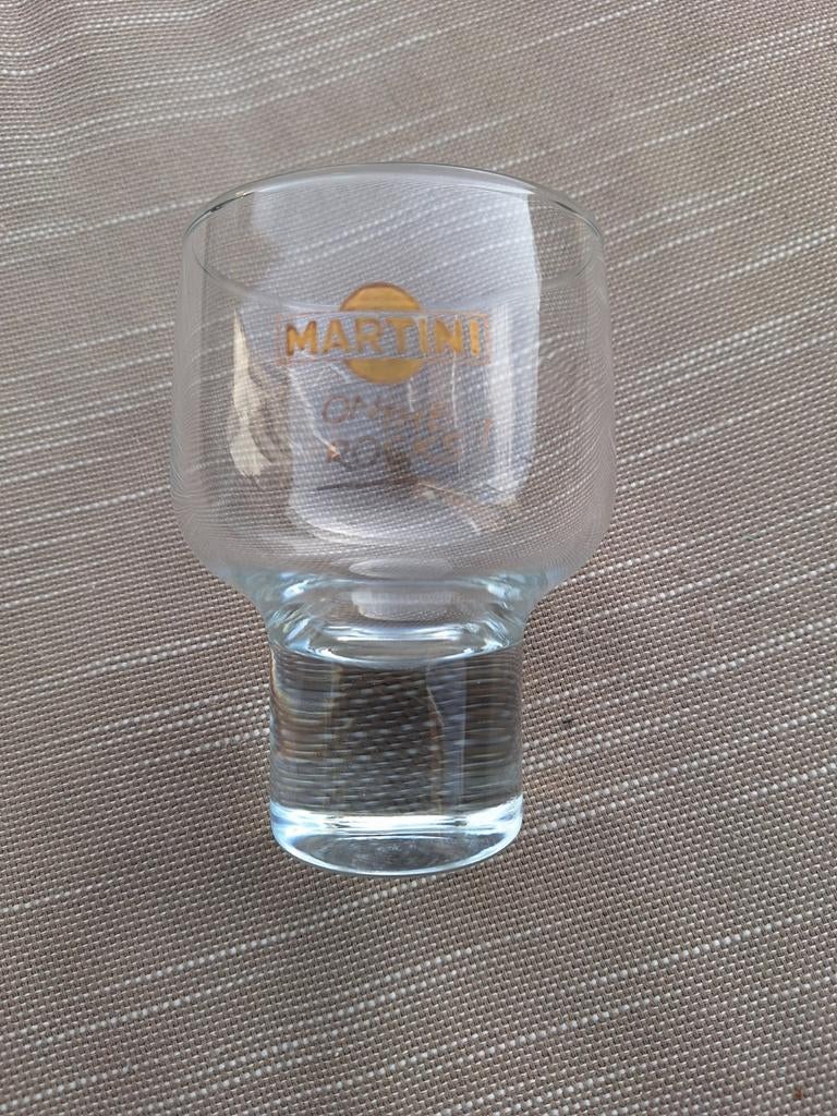 6 Martini glazen, Ophalen of Verzenden, Zo goed als nieuw, Overige typen