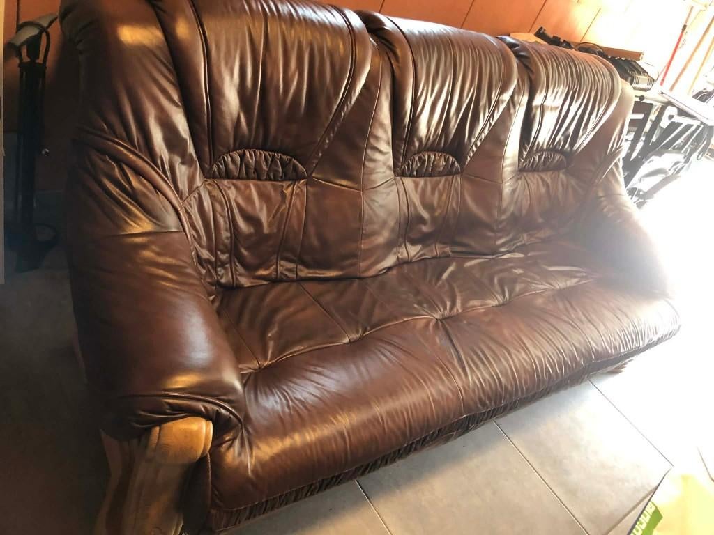 driezit, Maison & Meubles, Canapés | Salons, Banc droit, Comme neuf, Enlèvement, Bois