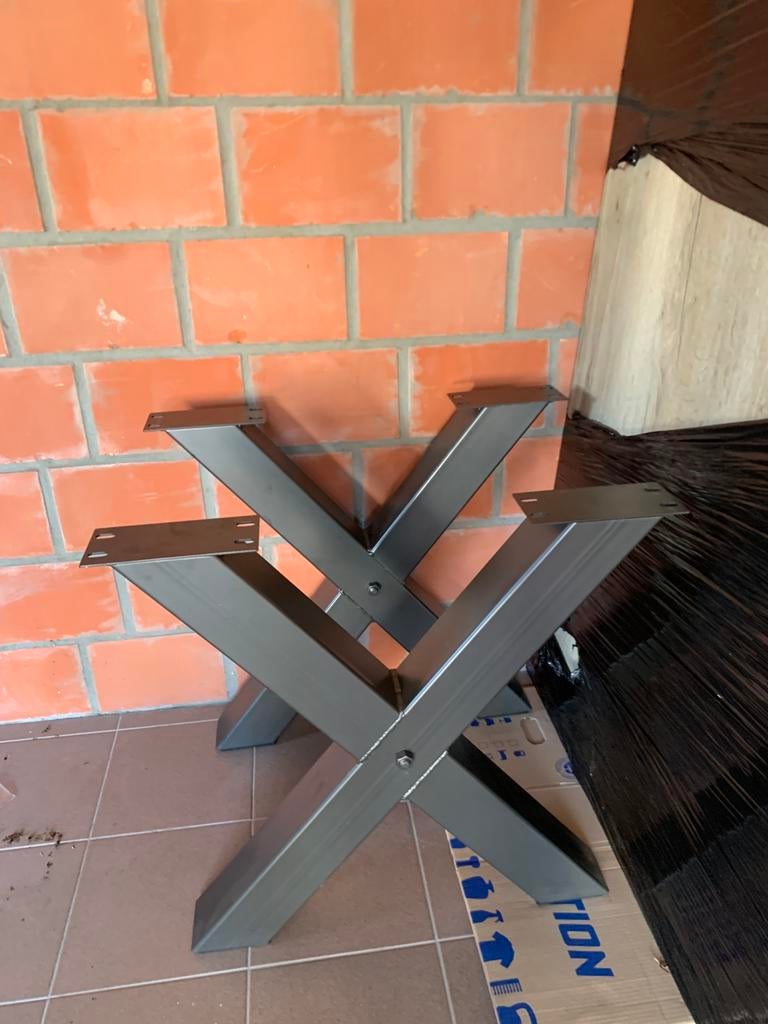 Eettafel modern landelijk, Ophalen, 100 tot 150 cm, Vierkant, Vijf personen of meer