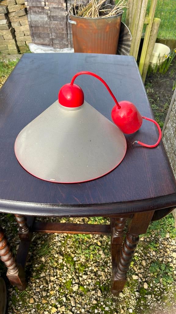 Plafondlamp, Ophalen, Gebruikt, Glas