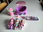 Set van 3 kleine Cry Babies-poppen+accessoires+Hello Kitty, Kinderen en Baby's, Speelgoed | Poppen, Ophalen of Verzenden, Zo goed als nieuw