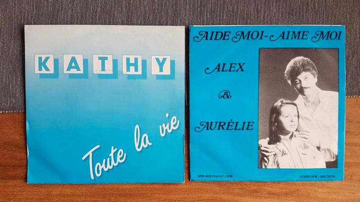 2 vinyles 45 tours vinyls disques, CD & DVD, Vinyles Singles, Utilisé, Single, Enlèvement ou Envoi