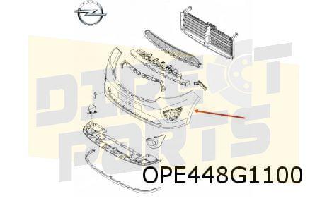 Opel Vivaro B (8/14-8/19) voorbumper (zwart gegranuleerd) (t, -, -, Opel, Nieuw