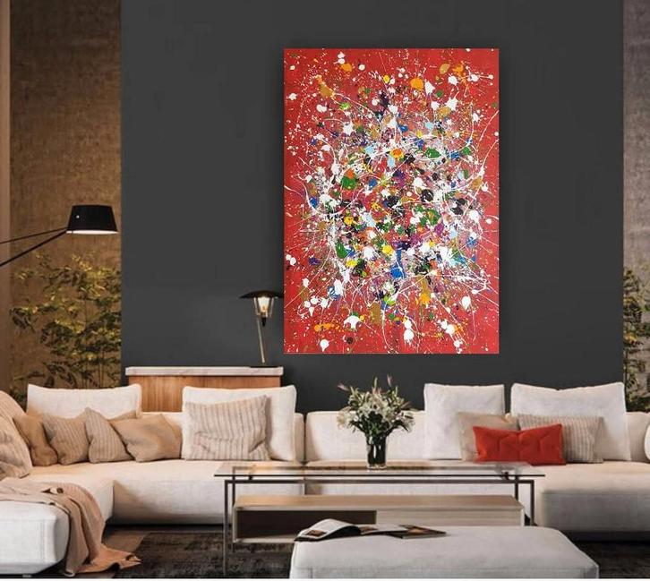 Good vibes, Antiek en Kunst, Kunst | Schilderijen | Abstract, Ophalen