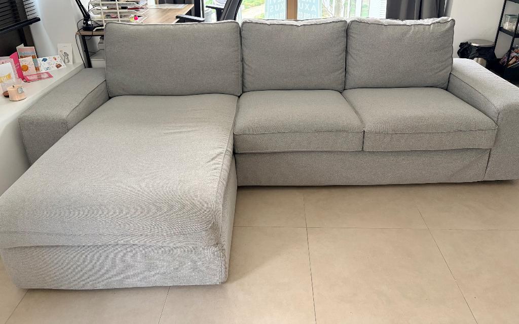 Zetel, Ophalen, 250 tot 300 cm, Hoekbank, Zo goed als nieuw