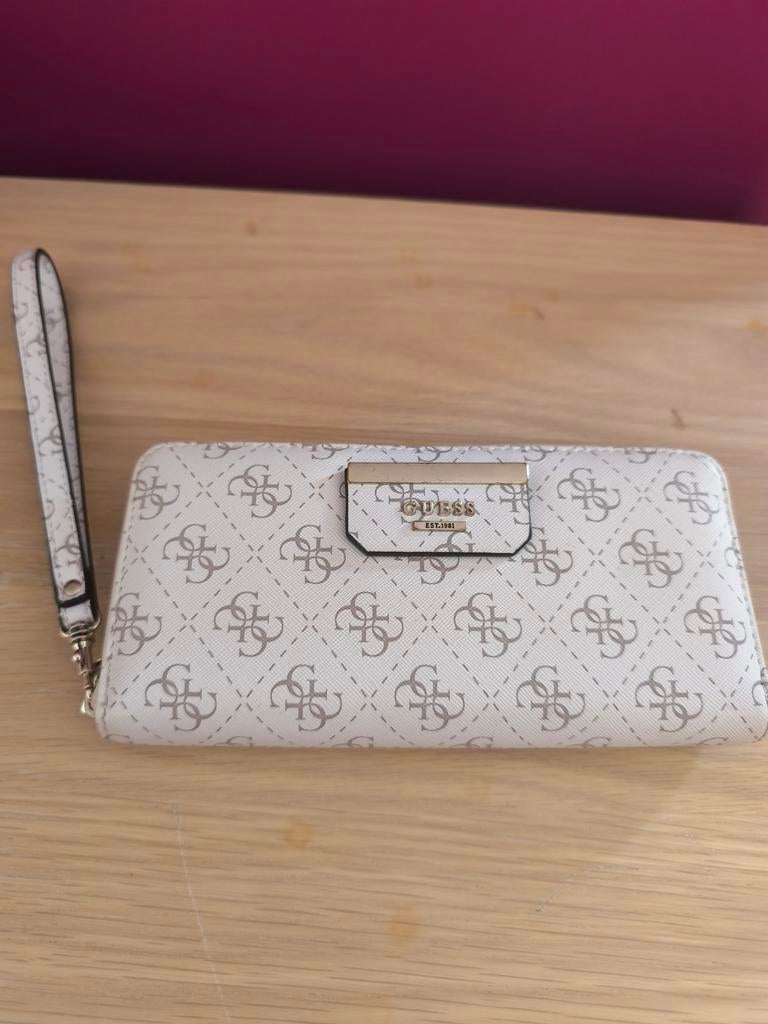 Portefeuille GUESS blanc élégant grande capacité chic, Enlèvement, Blanc, Guess