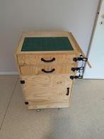 Kast met wieltjes multiplex, Ophalen