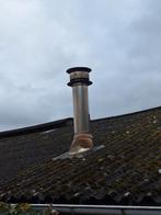 schouwdoorvoer golfplaten rookgasafvoer inox, Ophalen, Gebruikt