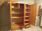 Kledingkast hout - H: 200cm - B: 147cm-D:60cm, Comme neuf, Avec tablette(s), 50 à 75 cm, 100 à 150 cm