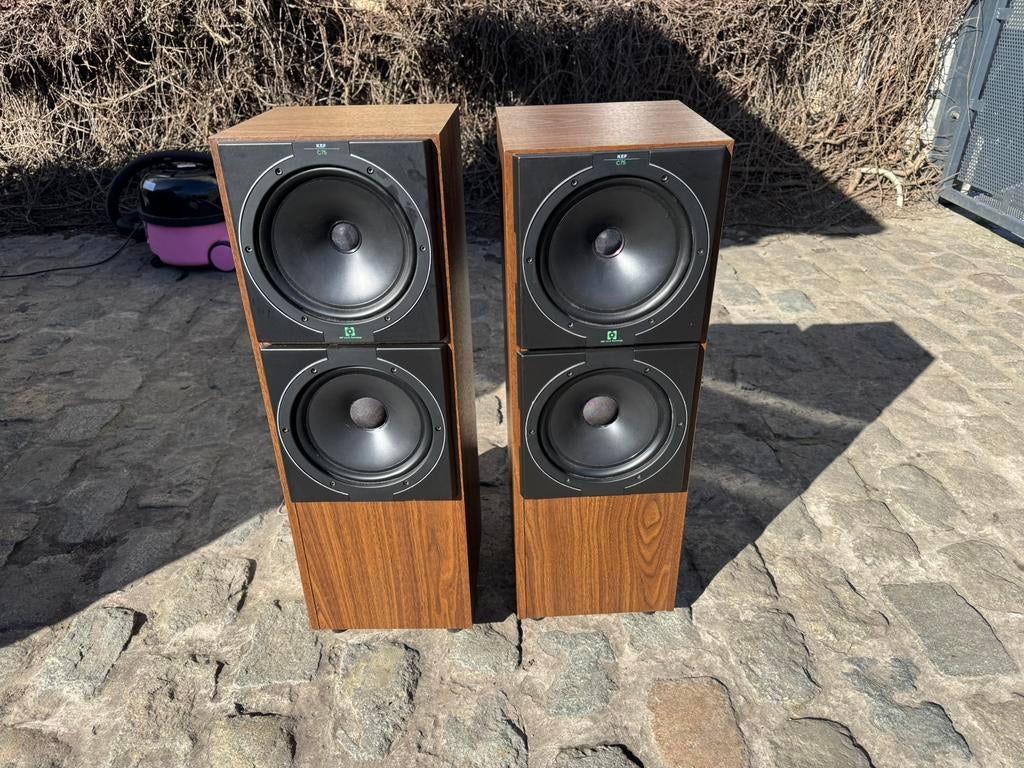 Enceintes KEF C75, Audio, Tv en Foto, Luidsprekerboxen, Gebruikt, Front, Rear of Stereo speakers, 120 watt of meer, Overige merken
