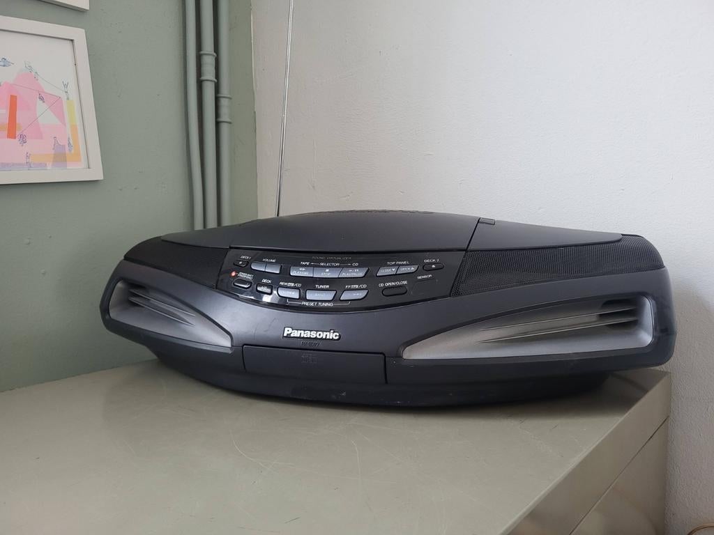 Panasonic RX-ED77 Cobra Top Boombox Vintage Cult Classic, Auto diversen, Dakkoffers, Ophalen