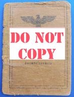 Soldbuch allemand complet de la Seconde Guerre mondiale, Collections, Objets militaires | Seconde Guerre mondiale, Envoi, Armée de terre