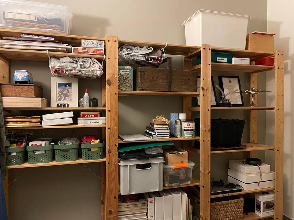 Houten stellingkast met 3 elementen, Ophalen, Zo goed als nieuw