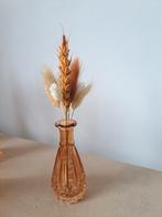 14 oranje vaasjes met droogbloemen, Ophalen, Nieuw
