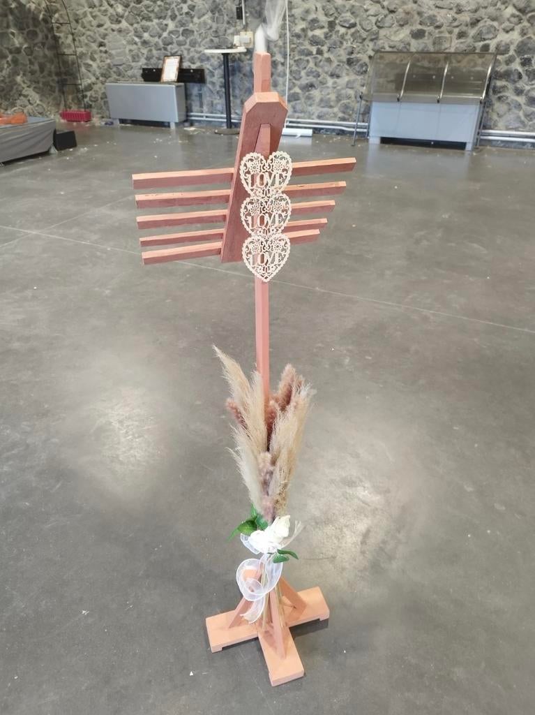 Pupitre mariage bohème champêtre en bois – déco cérémonie, Ophalen