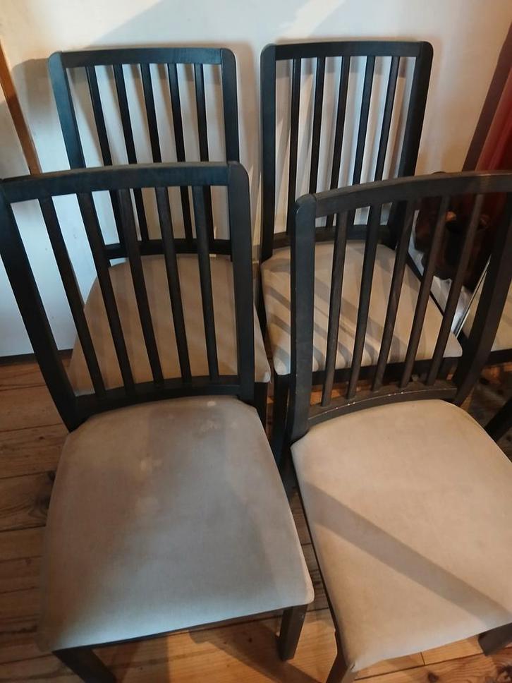 4 chaises ikea EKEDALEN brun foncé en bois  massif, Maison & Meubles, Chaises, Bois, Tissus, Brun, Enlèvement