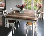 Eettafel met 8 stoelen, Huis en Inrichting, Ophalen, Gebruikt, 100 tot 150 cm, 200 cm of meer