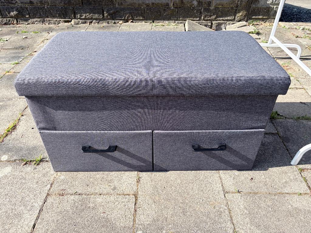 Banquette coffre avec 2 tiroirs, Moins de 50 cm, Comme neuf, Enlèvement, Moins de 50 cm